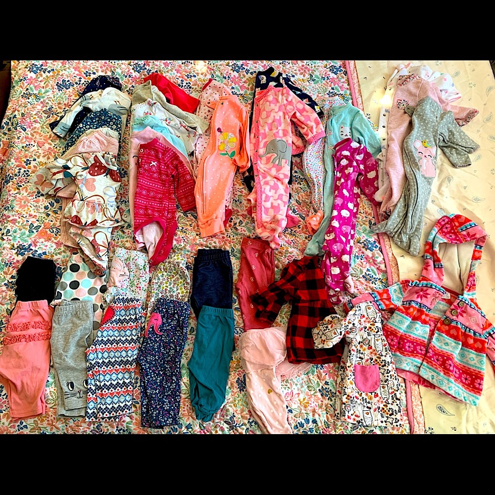56 piece fall/winter baby girl bundle